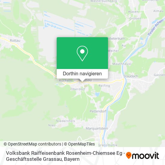 Volksbank Raiffeisenbank Rosenheim-Chiemsee Eg - Geschäftsstelle Grassau Karte