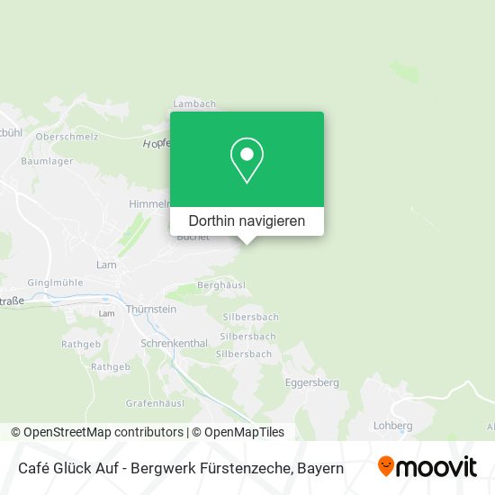 Café Glück Auf - Bergwerk Fürstenzeche Karte