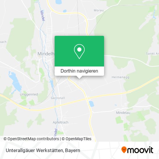 Unterallgäuer Werkstätten Karte