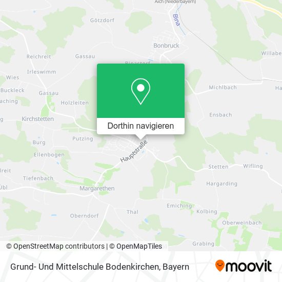 Grund- Und Mittelschule Bodenkirchen Karte