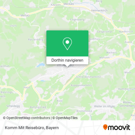 Komm Mit Reisebüro Karte