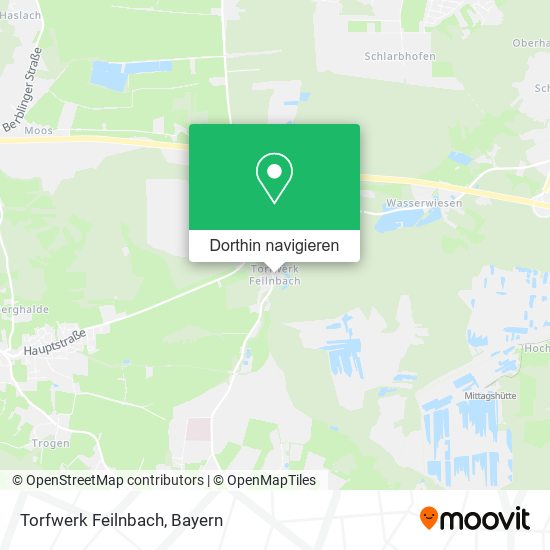 Torfwerk Feilnbach Karte