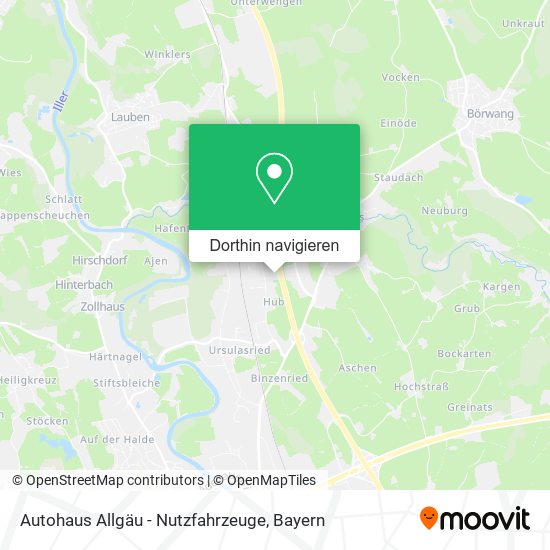 Autohaus Allgäu - Nutzfahrzeuge Karte