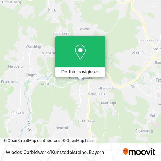 Wiedes Carbidwerk / Kunstedelsteine Karte