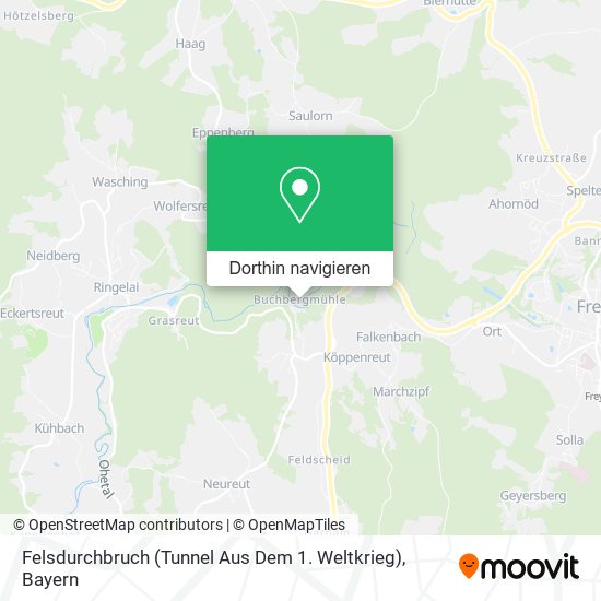 Felsdurchbruch (Tunnel Aus Dem 1. Weltkrieg) Karte