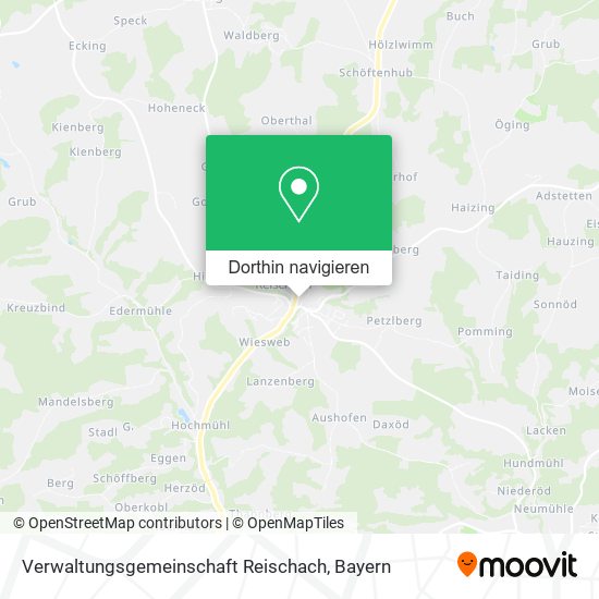 Verwaltungsgemeinschaft Reischach Karte