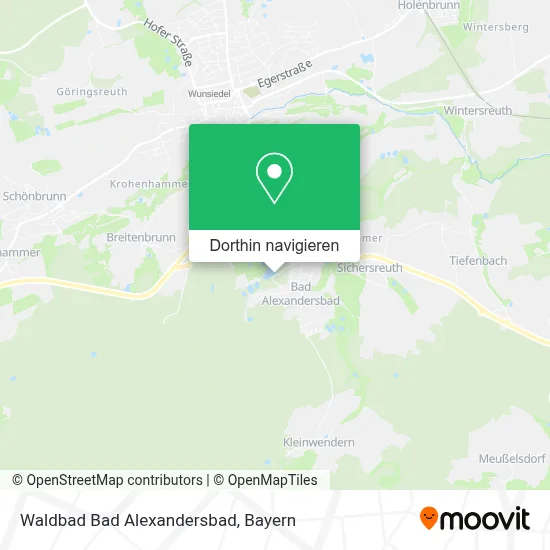 Waldbad Bad Alexandersbad Karte