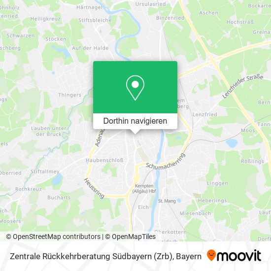 Zentrale Rückkehrberatung Südbayern (Zrb) Karte
