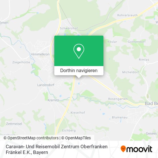 Caravan- Und Reisemobil Zentrum Oberfranken Fränkel E.K. Karte