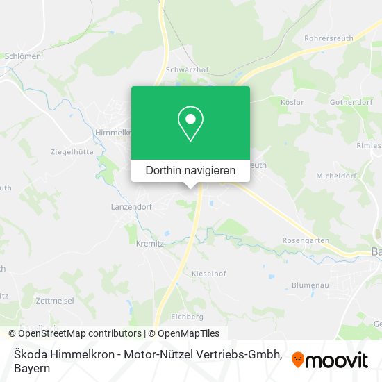 Škoda Himmelkron - Motor-Nützel Vertriebs-Gmbh Karte