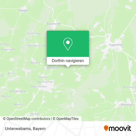 Unterwebams Karte