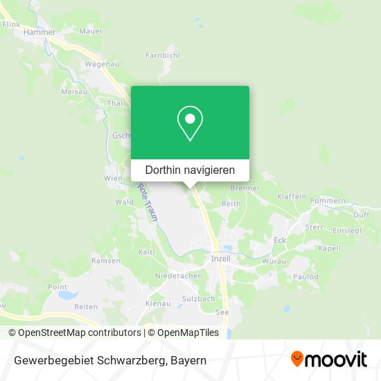 Gewerbegebiet Schwarzberg Karte