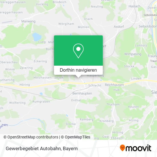 Gewerbegebiet Autobahn Karte