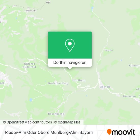 Rieder-Alm Oder Obere Mühlberg-Alm Karte