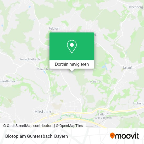 Biotop am Güntersbach Karte