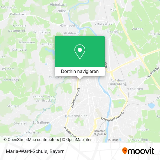 Maria-Ward-Schule Karte