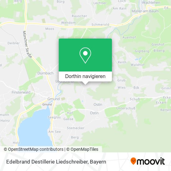 Edelbrand Destillerie Liedschreiber Karte