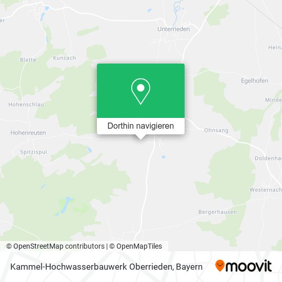 Kammel-Hochwasserbauwerk Oberrieden Karte