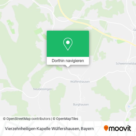 Vierzehnheiligen-Kapelle Wülfershausen Karte