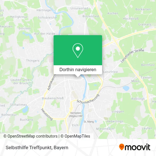 Selbsthilfe Treffpunkt Karte