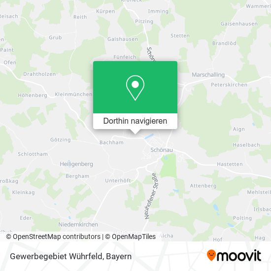 Gewerbegebiet Wührfeld Karte