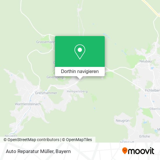 Auto Reparatur Müller Karte