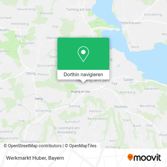 Werkmarkt Huber Karte