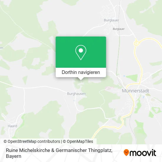 Ruine Michelskirche & Germanischer Thingplatz Karte