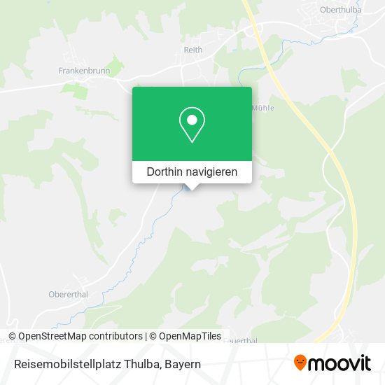 Reisemobilstellplatz Thulba Karte