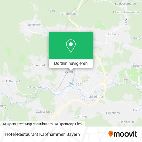 Hotel-Restaurant Kapfhammer Karte