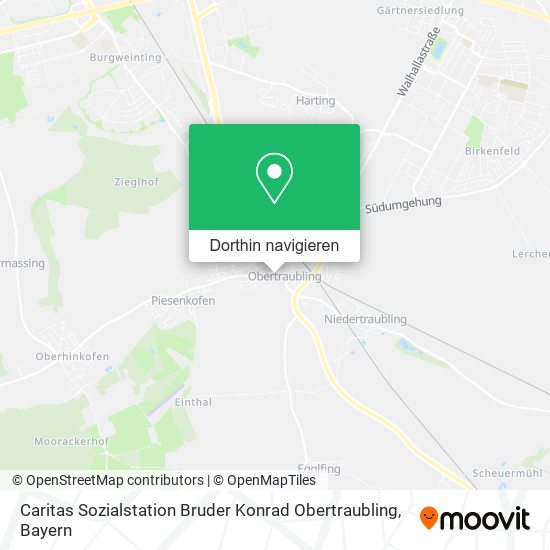 Caritas Sozialstation Bruder Konrad Obertraubling Karte
