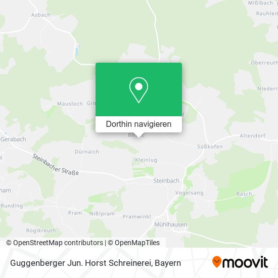 Guggenberger Jun. Horst Schreinerei Karte