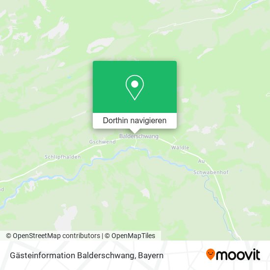 Gästeinformation Balderschwang Karte