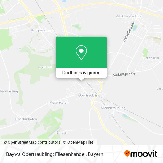 Baywa Obertraubling: Fliesenhandel Karte