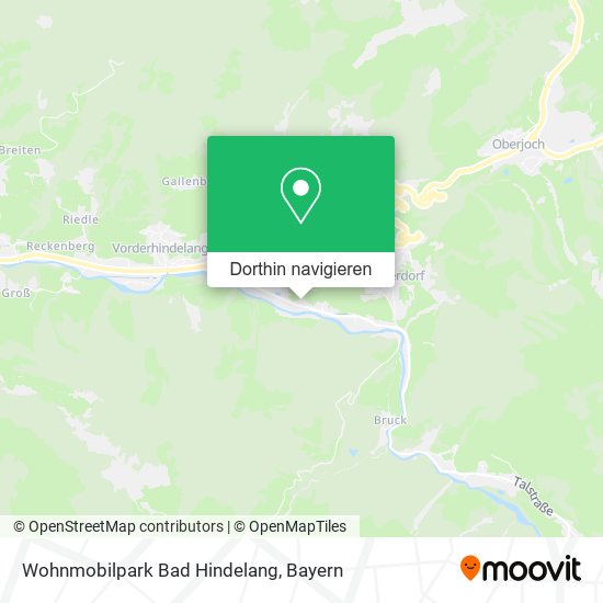 Wohnmobilpark Bad Hindelang Karte