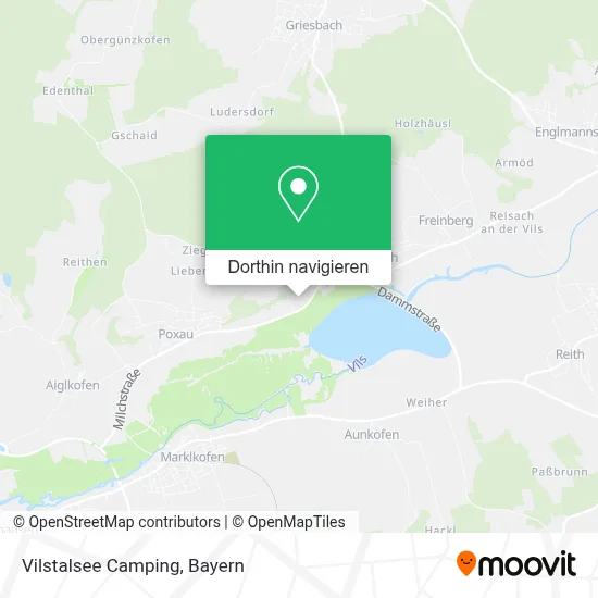 Vilstalsee Camping Karte