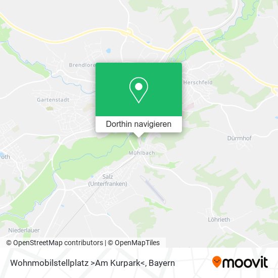 Wohnmobilstellplatz >Am Kurpark< Karte