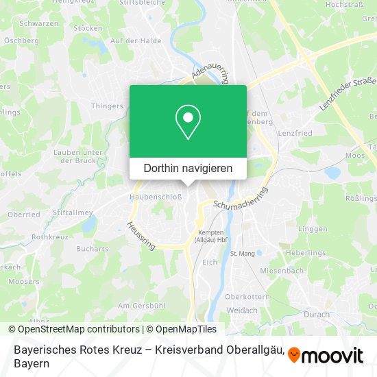 Bayerisches Rotes Kreuz – Kreisverband Oberallgäu Karte
