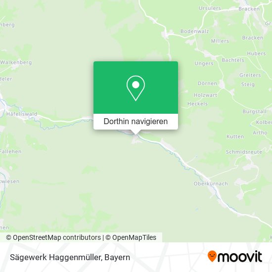 Sägewerk Haggenmüller Karte
