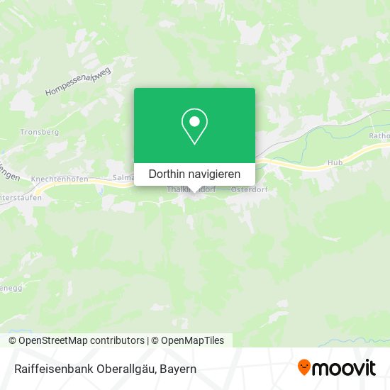 Raiffeisenbank Oberallgäu Karte