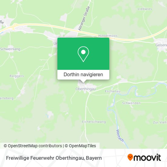 Freiwillige Feuerwehr Oberthingau Karte