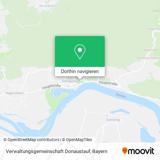 Verwaltungsgemeinschaft Donaustauf Karte
