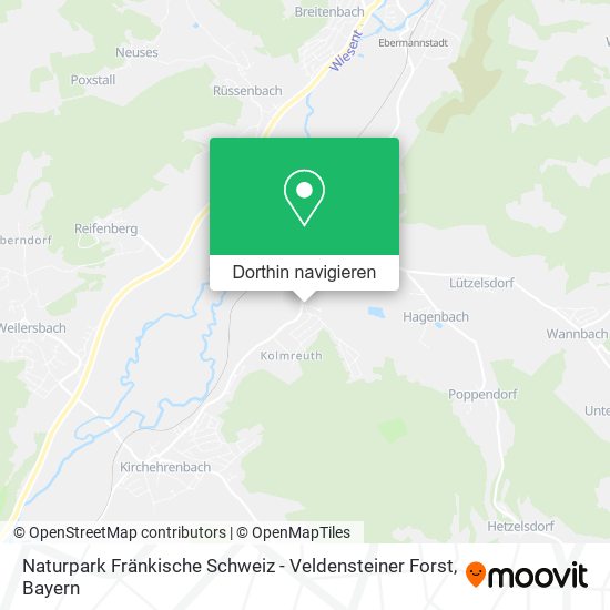 Naturpark Fränkische Schweiz - Veldensteiner Forst Karte