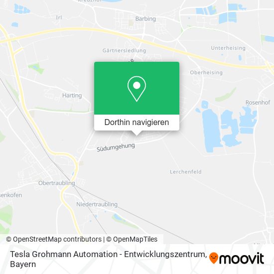 Tesla Grohmann Automation - Entwicklungszentrum Karte