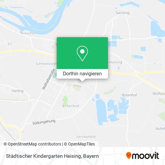 Städtischer Kindergarten Heising Karte