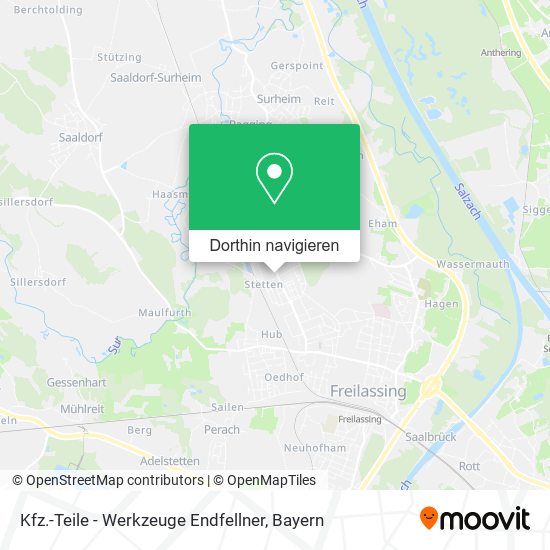 Kfz.-Teile - Werkzeuge Endfellner Karte