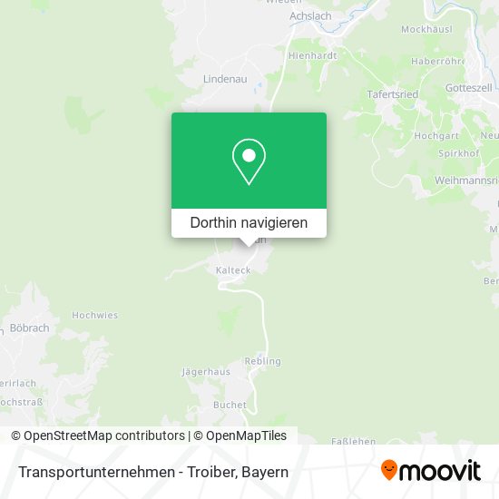 Transportunternehmen - Troiber Karte