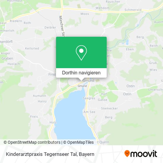 Kinderarztpraxis Tegernseer Tal Karte