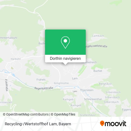 Recycling-/Wertstoffhof Lam Karte