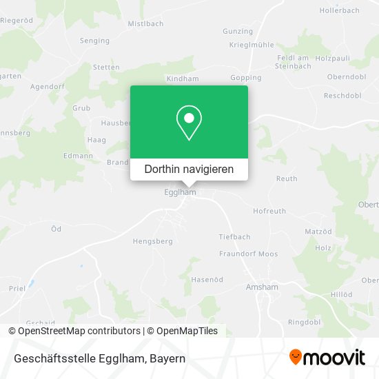 Geschäftsstelle Egglham Karte